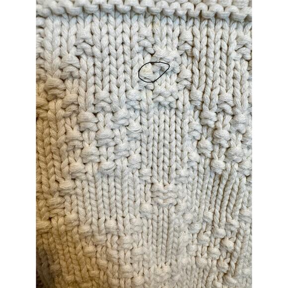 Vintage 90s Colours by Alexander Julian Cream 100% Cotton Knit Sweater Large - Picture 6 of 6